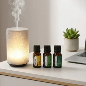 Faux stone texture Diffuser + Focus Flow Collection — Bundle & Save 15%