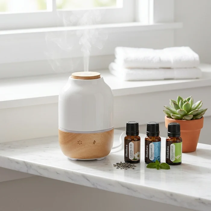 Wood & Ceramic Diffuser + Fresh Air Collection Gift Set - Image 5