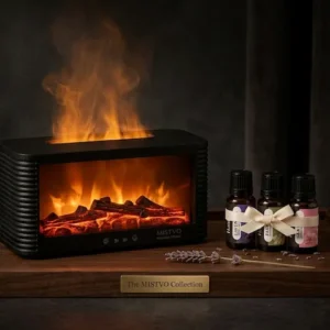MISTVO Flame Diffuser + Sleep Essential Oil Trio — Bundle & Save 11%