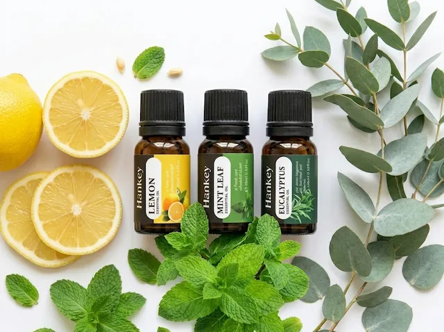 Focus Flow Essential Oil Trio — Lemon Peppermint Eucalyptus