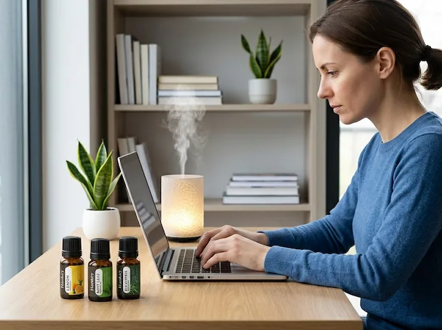 Focus Flow gift set in use on home office desk