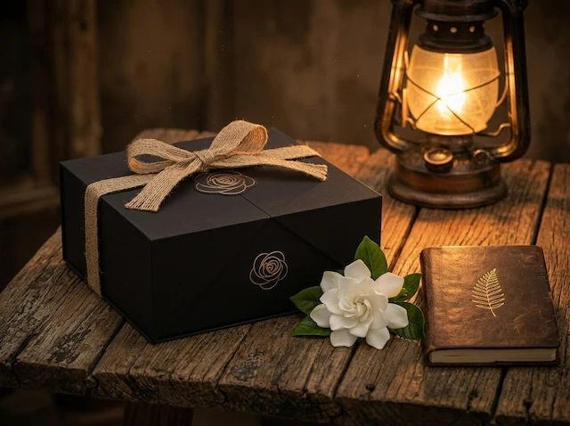 Still Moment Gift Set natural kraft packaging with jute ribbon